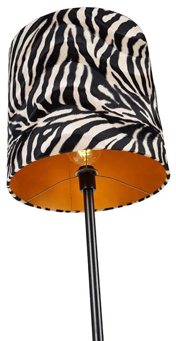 Candeeiro de pé moderno preto abajur zebra de 40 cm - SIMPLO Moderno