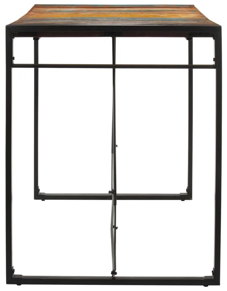 Mesa de bar 175x90x110 cm madeira recuperada maciça
