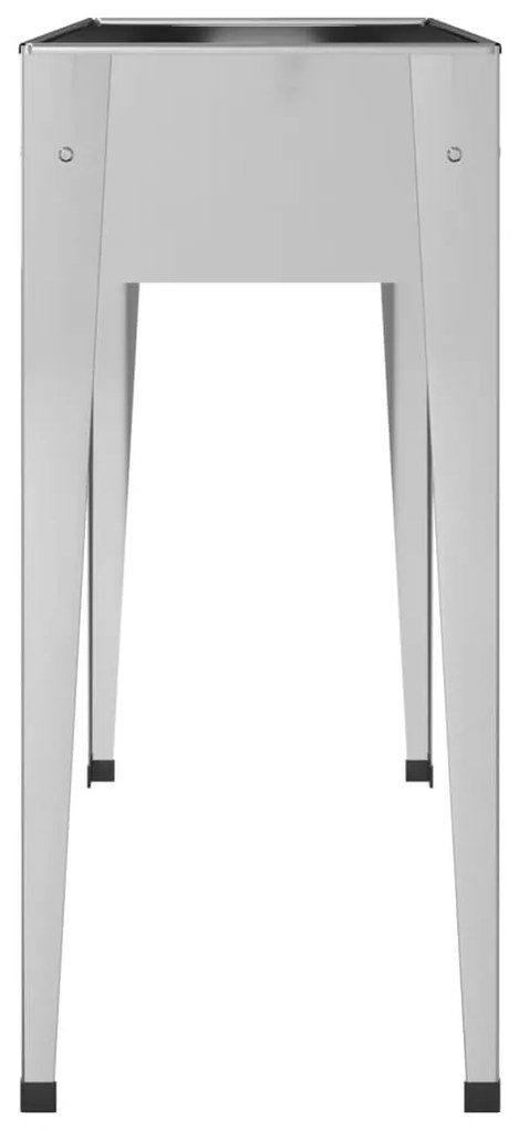 Vaso/floreira de jardim 100,5x40,5x90 cm aço galvanizado