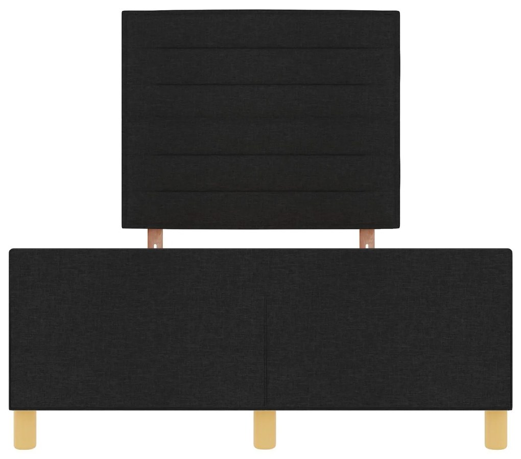 Cama vidaXL Preta 120x200 cm em Tecido