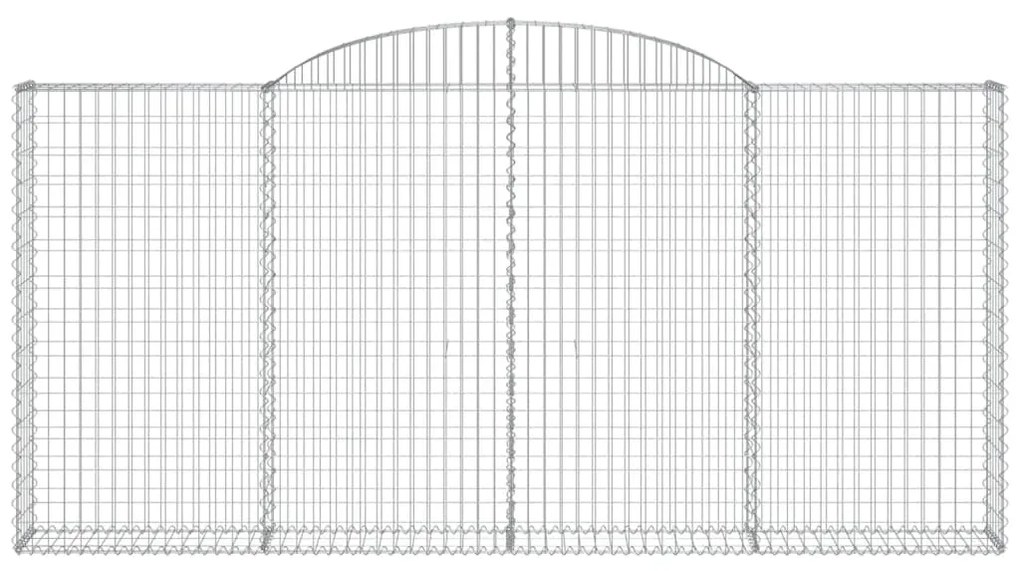 Cestos gabião arqueados 6pcs 300x30x140/160cm ferro galvanizado