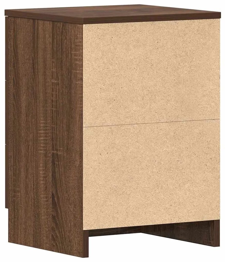 Mesa cabeceira 38x35x56 cm madeira processada carvalho castanho