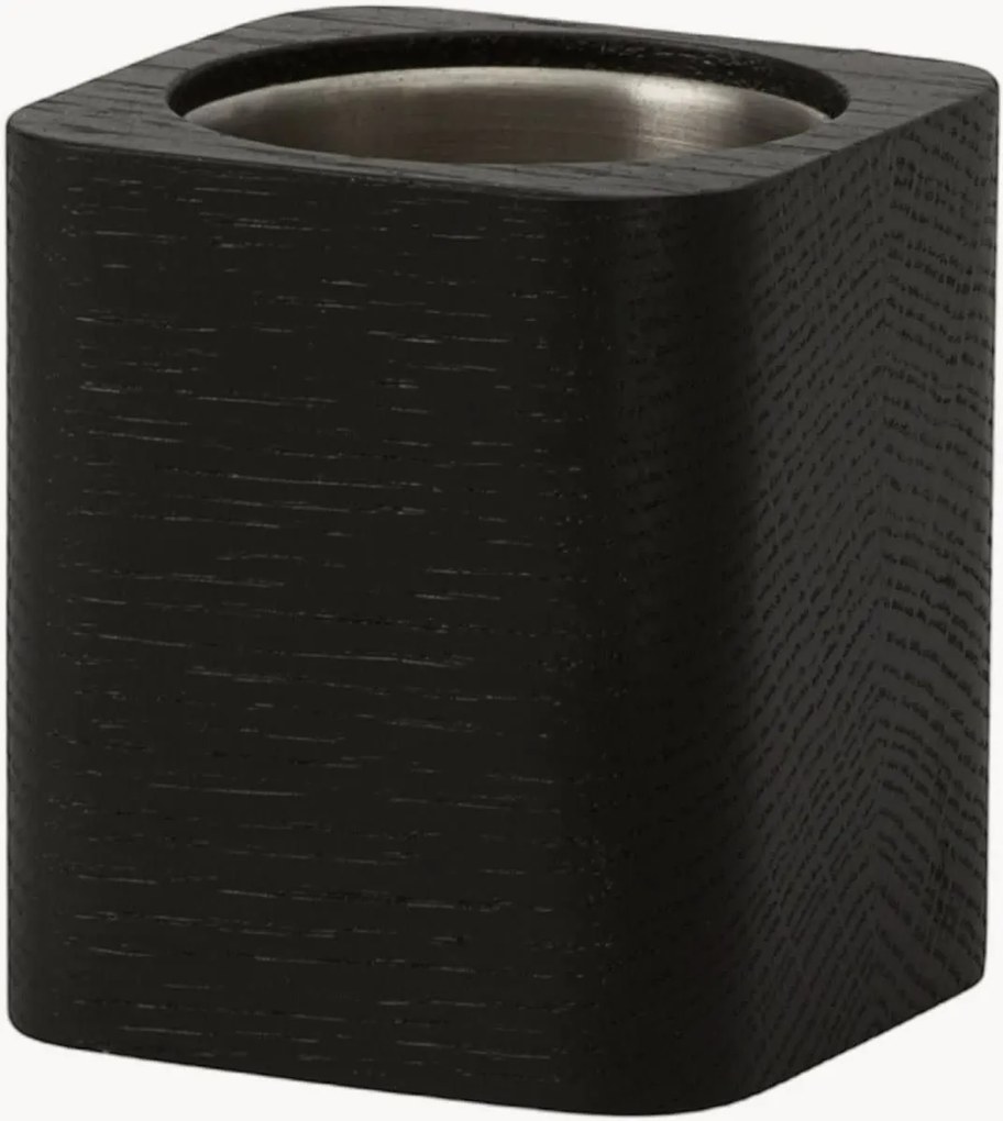 Vaso/porta-lápis em madeira de carvalho Cubic Pot