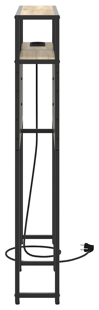 Cabeceira de armazenamento com cabeceira Carvalho sonoma 80 cm
