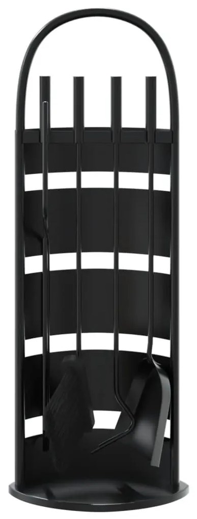 Conjunto de ferramentas para lareira 5 pcs 23x15x66 cm aço