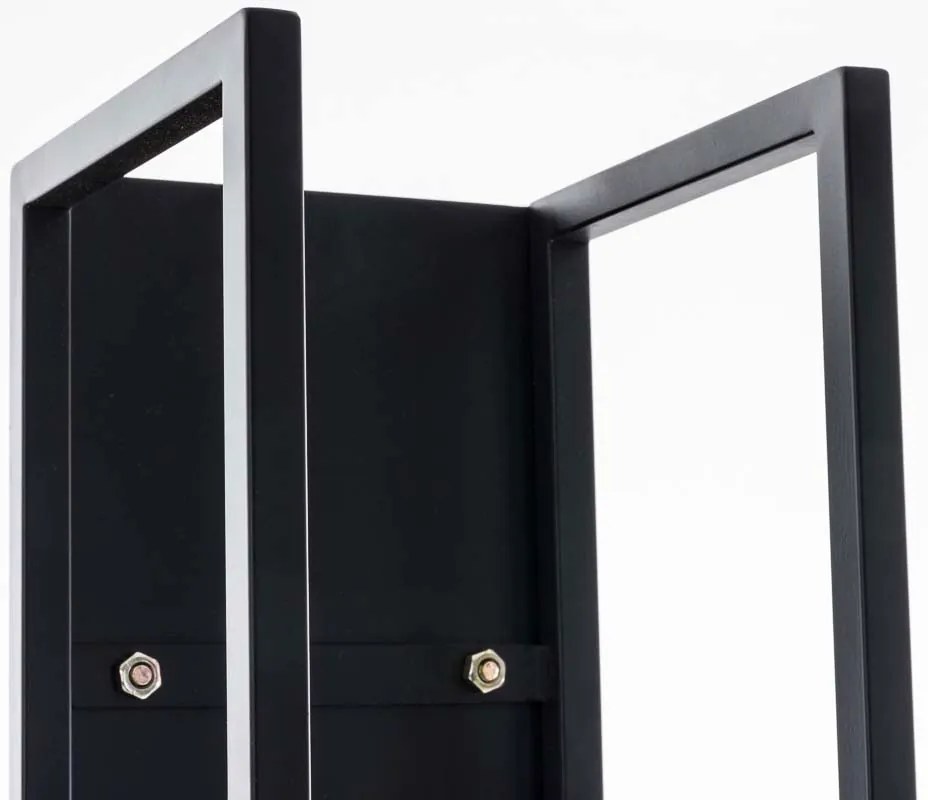 Suporte para lenha Spark 25 x 100 x 25 cm Preto