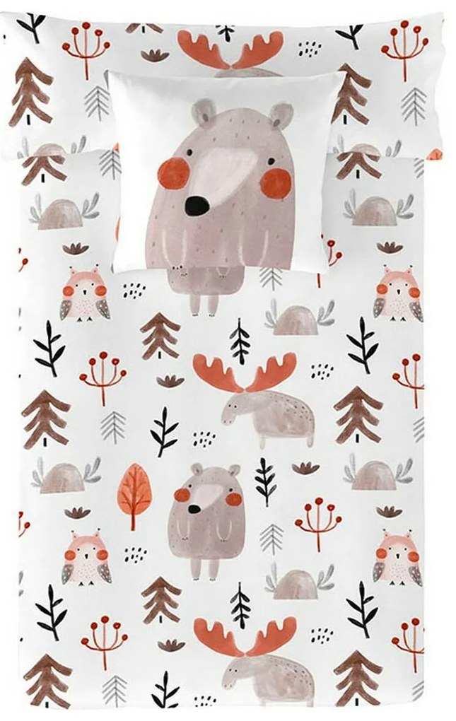 Capa nórdica Icehome Wild Forest Solteiro (180 x 220 cm)