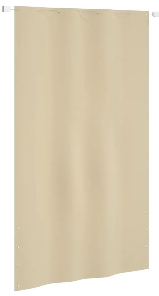vidaXL Tela de varanda 140x240 cm tecido Oxford bege