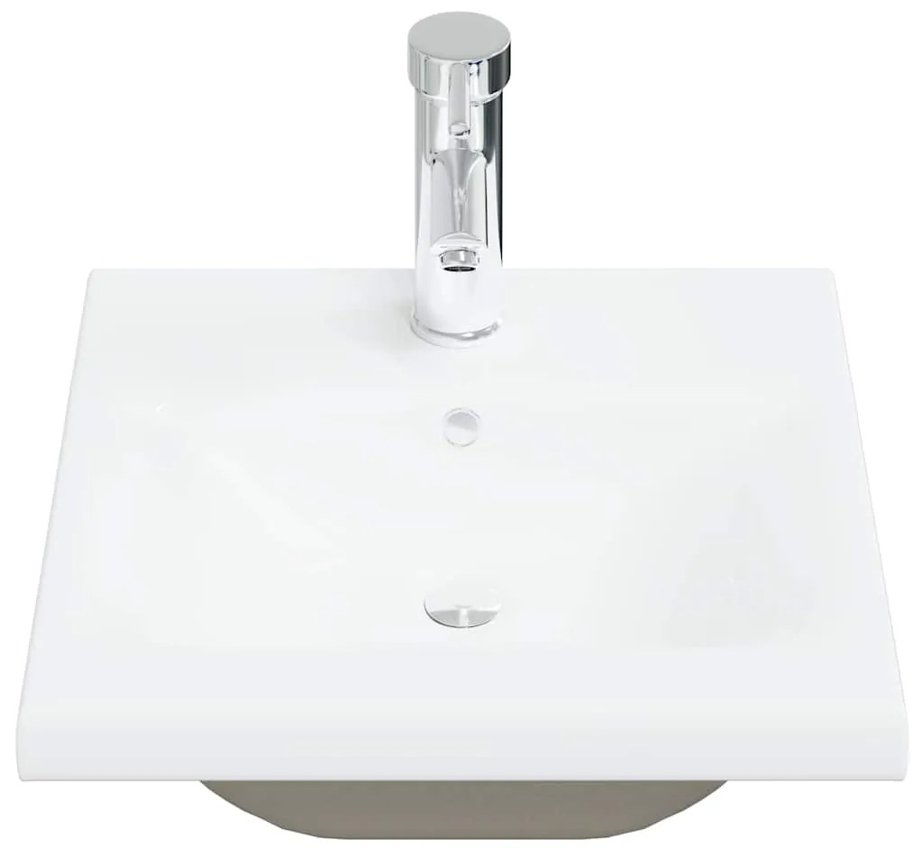 5 pcs conj. móveis casa banho derivados madeira carvalho sonoma