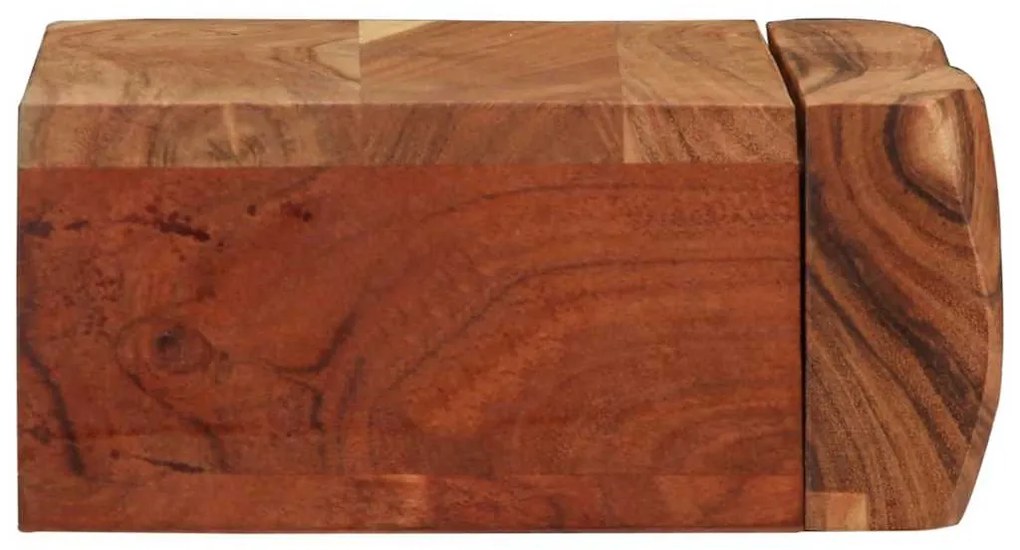 Prateleiras parede 2 pcs 30x17x8 cm madeira de acácia maciça