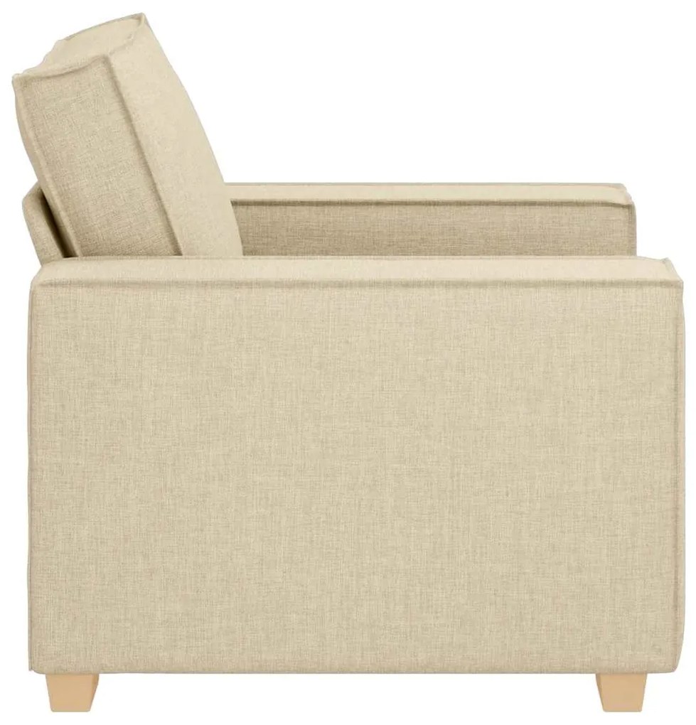 Sofá-cadeira Creme 60 cm Tecido