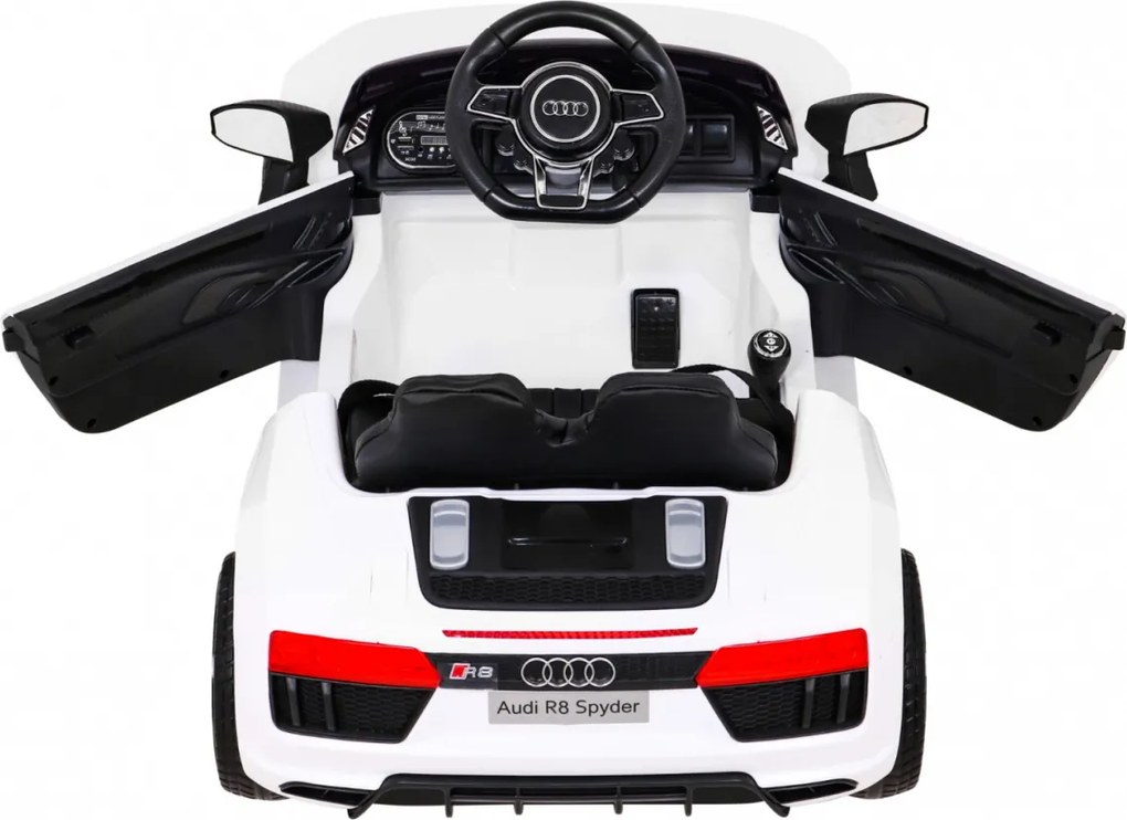 Carro elétrico para Crianças 12V Audi R8 Rodas de EVA Branco
