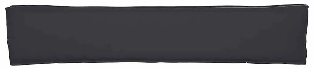 Almofadas de Palete para Banco 2 pcs Preto 200x40x8 cm Tecido Oxford