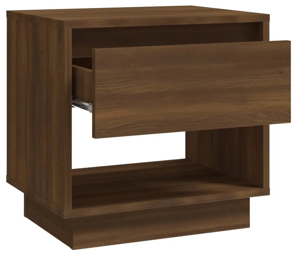 Conjunto de 2 Mesinhas de Cabeceira Moura - Nogueira - Design Nórdico