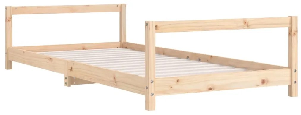 Estrutura de cama infantil 90x190 cm madeira de pinho maciça