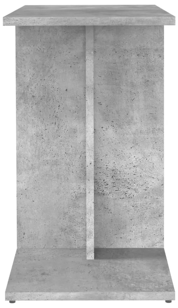 Mesa de apoio 50x30x50 cm contraplacado cinzento cimento