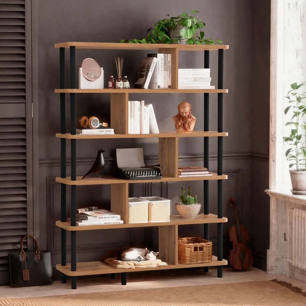 Estante Meta – Preto – 120x168,5x28 cm