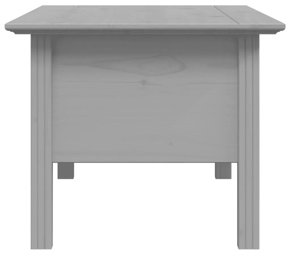 Mesa de centro BODO 100x55x45 cm madeira pinho maciça cinzento