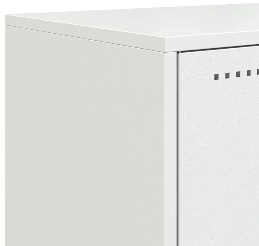 Móvel de TV 100,5x39x60,5 cm aço branco