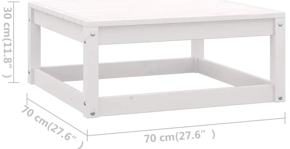 9 pcs conjunto lounge de jardim c/ almofadões pinho maciço
