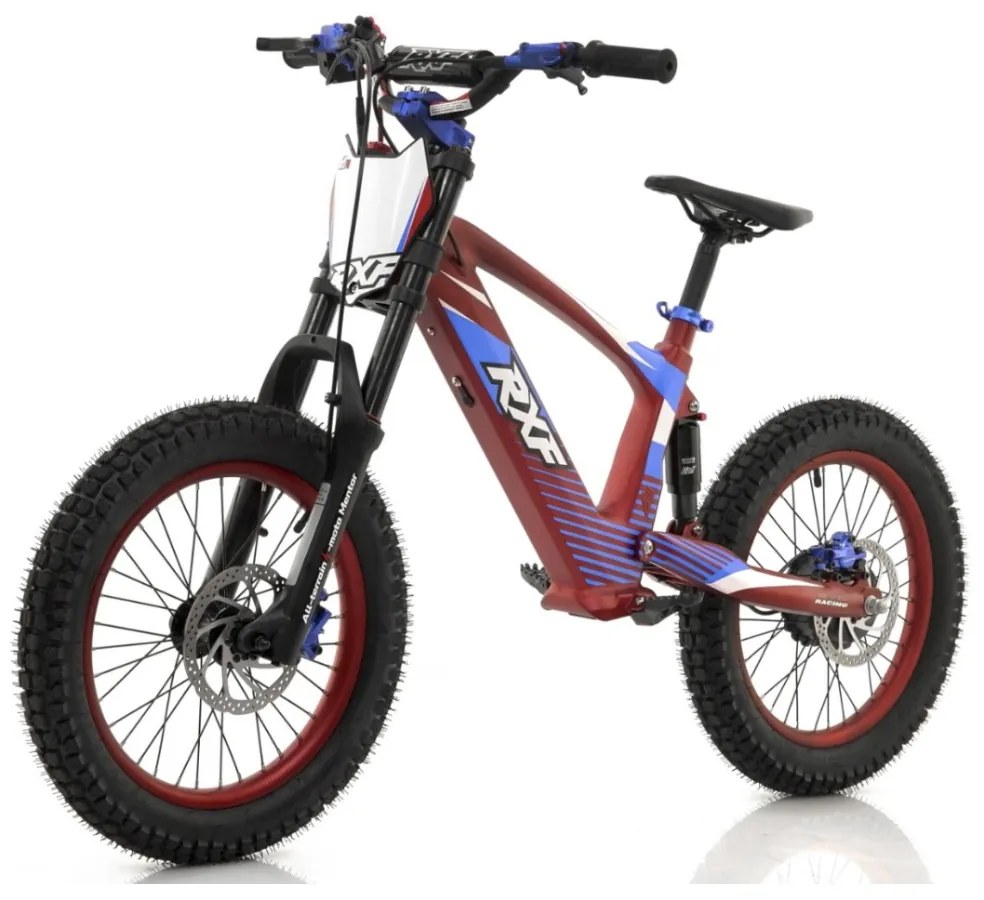 Bicicleta elétrica infantil 500W Roan RXF Evo Racing 18" Vermelho