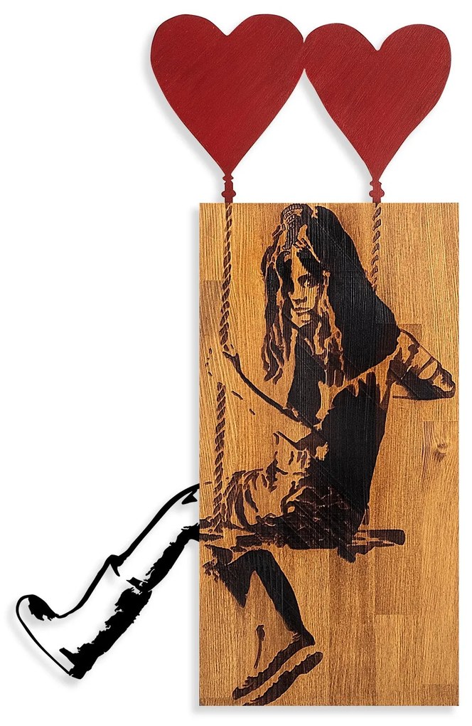 Acessório Decorativo de Parede Ma-386 – Nogueira Preta – 50 x 80 cm