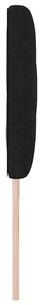Cabeceira com Design de Blocos de Diamante em Preto, 180 cm, Tecido