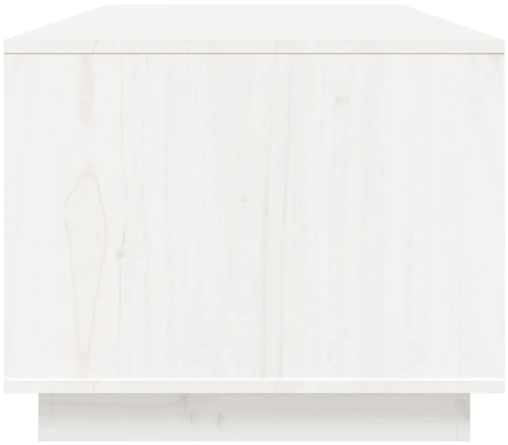 Mesa de centro 100x50x41 cm pinho maciço branco