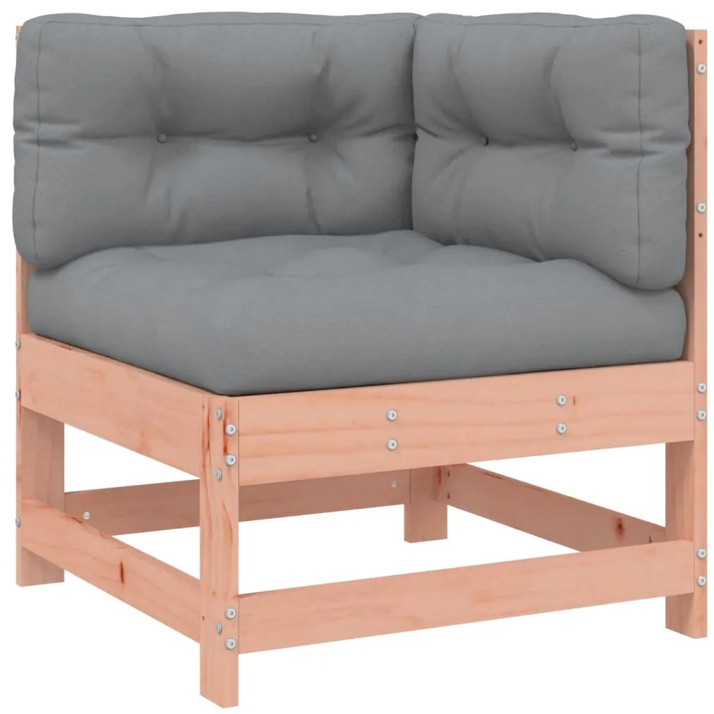 6 pcs conjunto lounge de jardim com almofadões douglas maciça