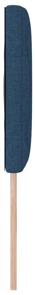 Cabeceira design de diamante azul 160 cm em tecido