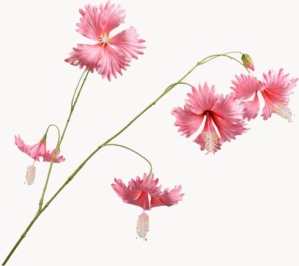 Flores artificiais Hibiscus, conjunto de 2