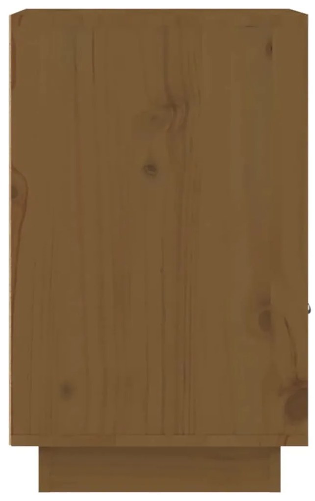 Mesas de cabeceira 2 pcs 40x34x55 cm pinho maciço castanho mel