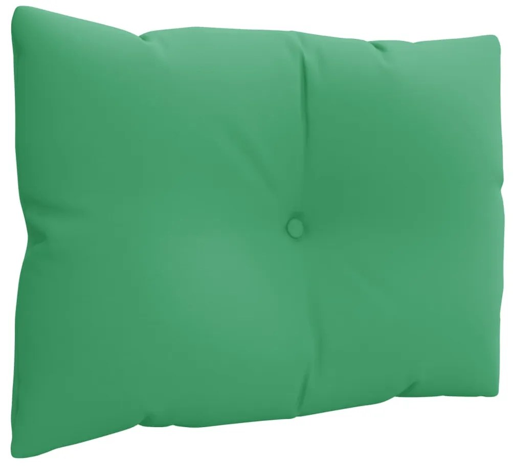 Almofadões para móveis de paletes 3 pcs tecido verde