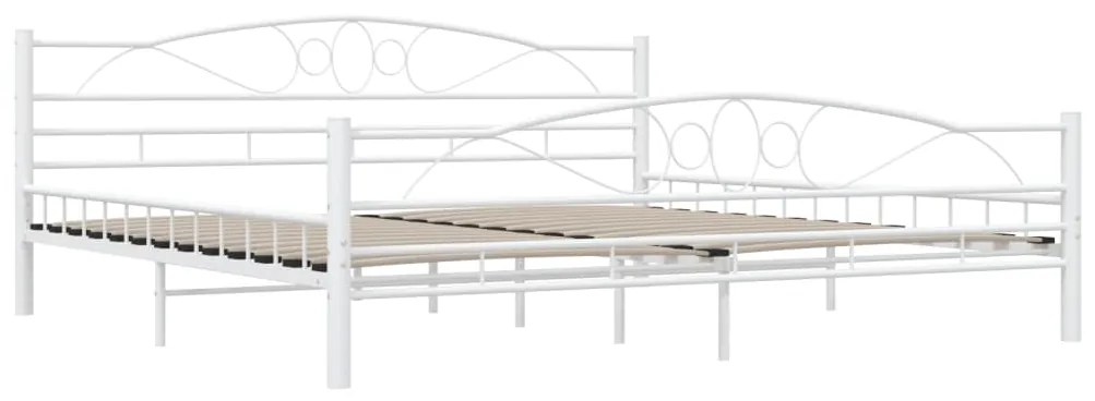 Estrutura de cama 200x200 cm metal branco