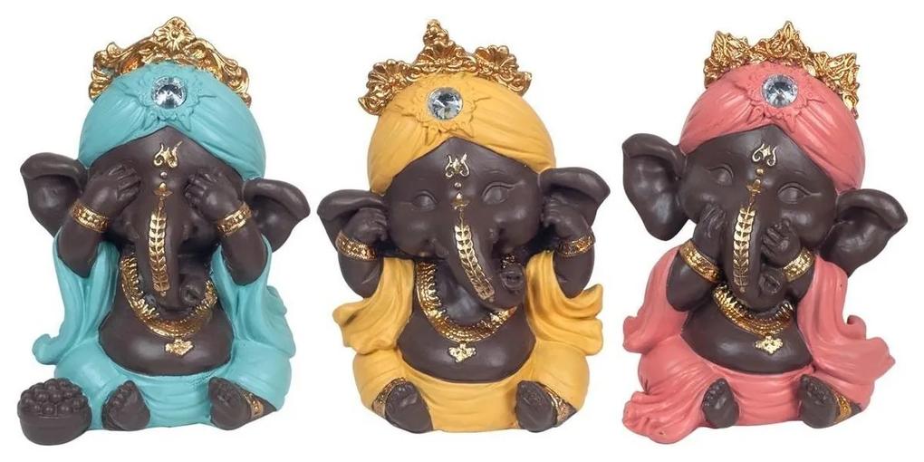 Estatuetas Signes Grimalt  Ganesh, Eu Não Vejo-Ouço-Falar 3U