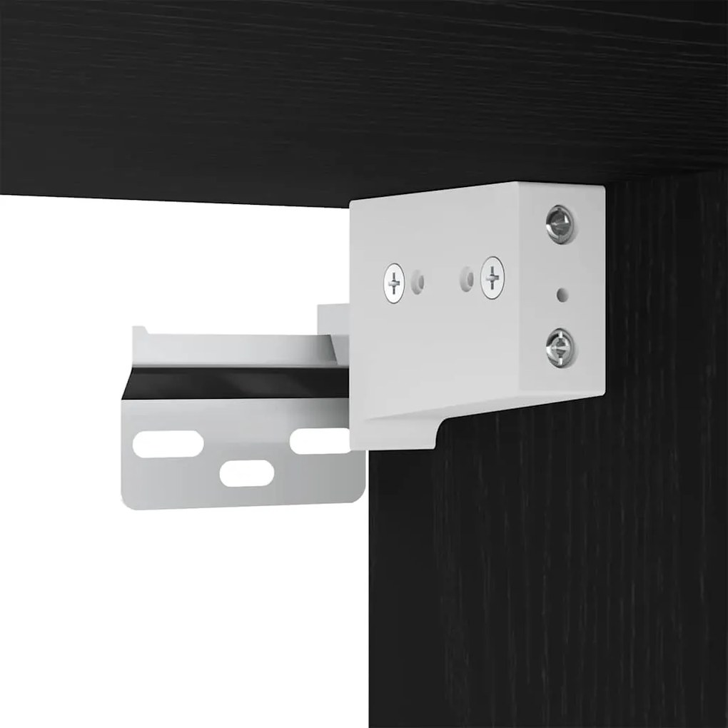 Conjunto de Armários para TV 4 pcs Carvalho Preto
