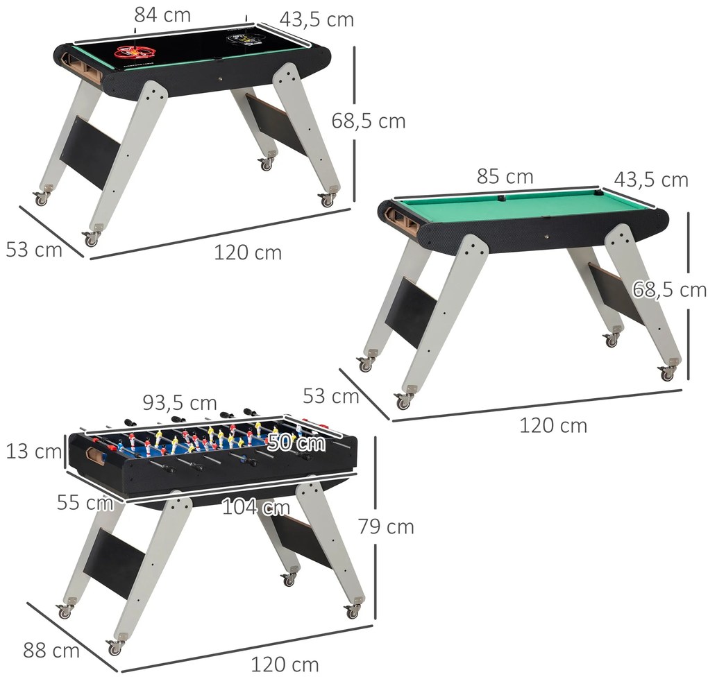 Mesa Multi Jogos para Crianças acima de 7 Anos Mesa de Jogos 6 em 1 co