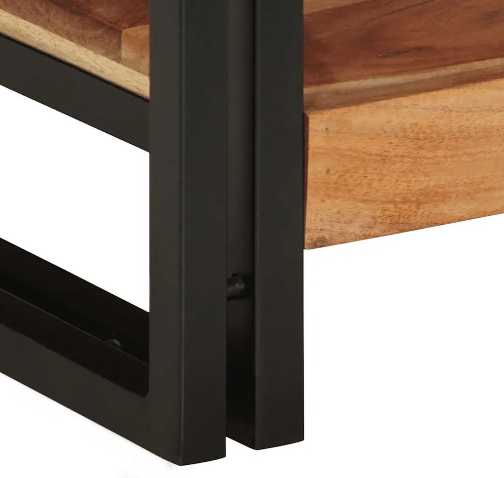 Mesa de centro 90x50x38 cm madeira de acácia maciça