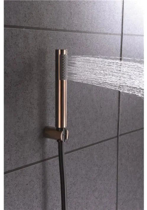 Torneira de duche preto ouro rosa Olimpo
