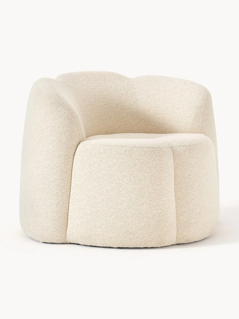Poltrona em bouclé Fleur