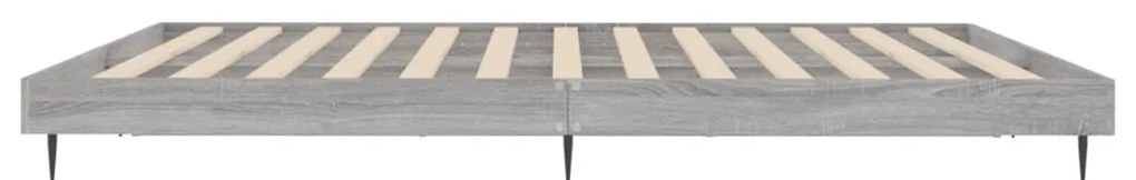 Estrutura de cama sem colchão 180x200 cm sonoma cinzento