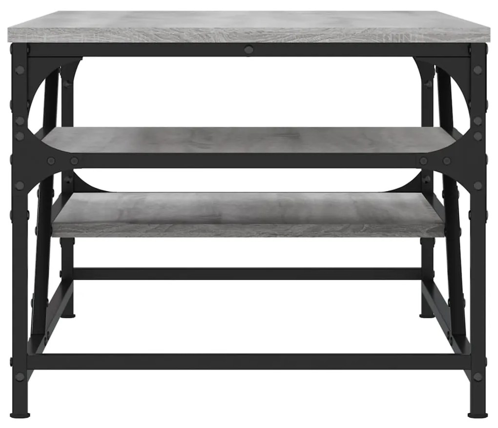 Mesa de centro 100x49x40 cm derivados de madeira cinza sonoma