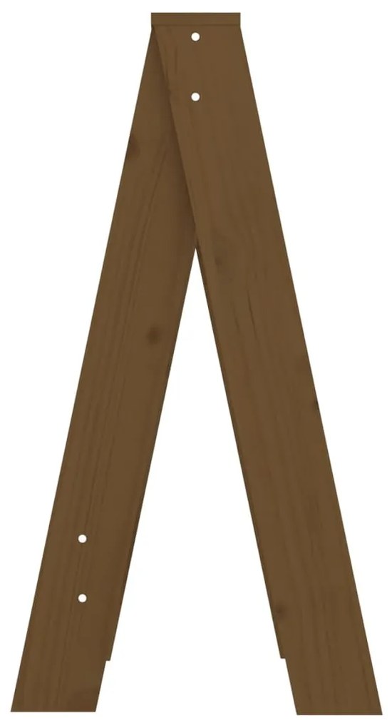 Bancos 2 pcs 40x40x75 cm pinho maciço castanho-mel