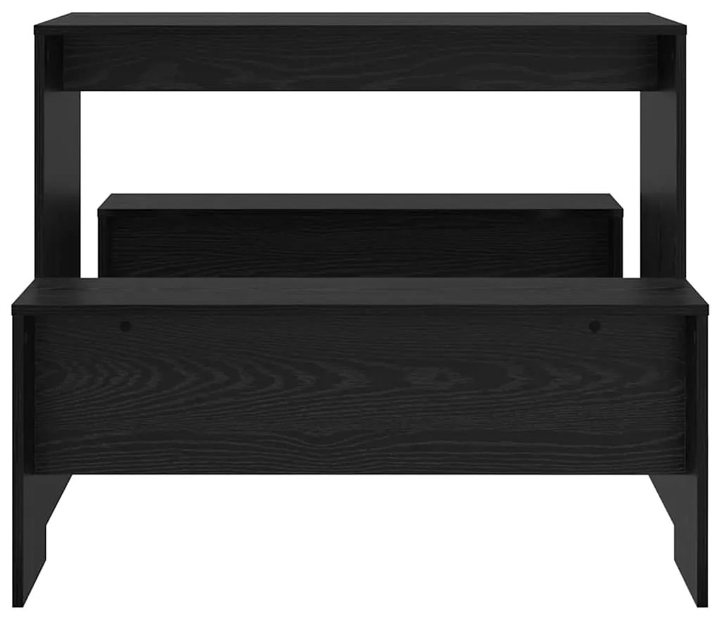 Conjunto de sala de jantar 2 pcs Carvalho Preto 97 x 47 x 75 cm