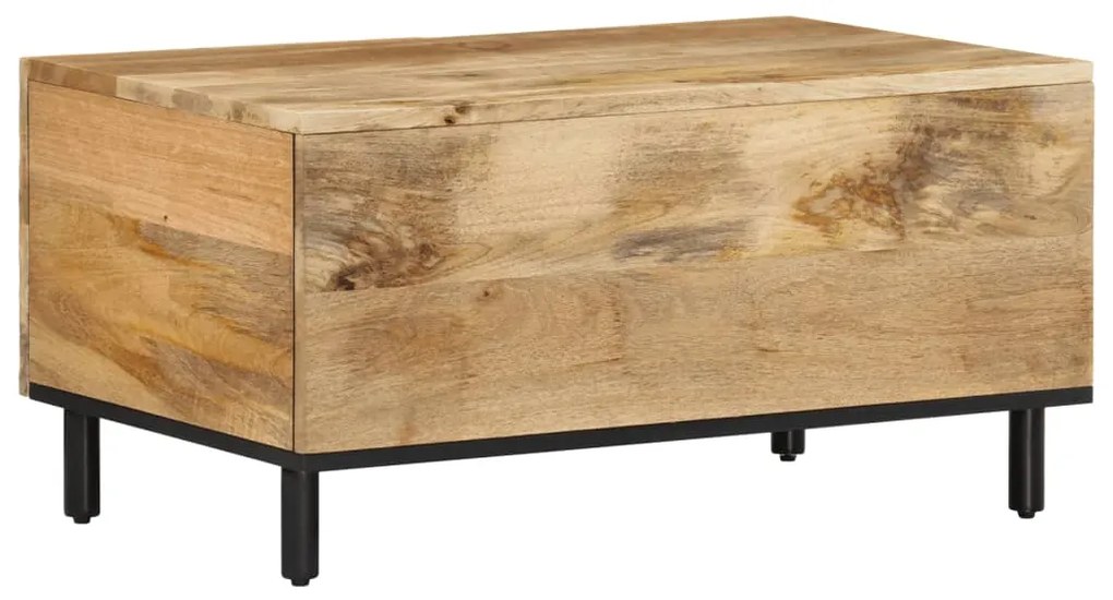 Mesa de centro 80x50x40 cm madeira de mangueira maciça