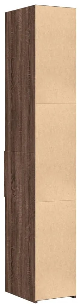 Armário alto 30x42,5x185 cm deriv. de madeira carvalho castanho