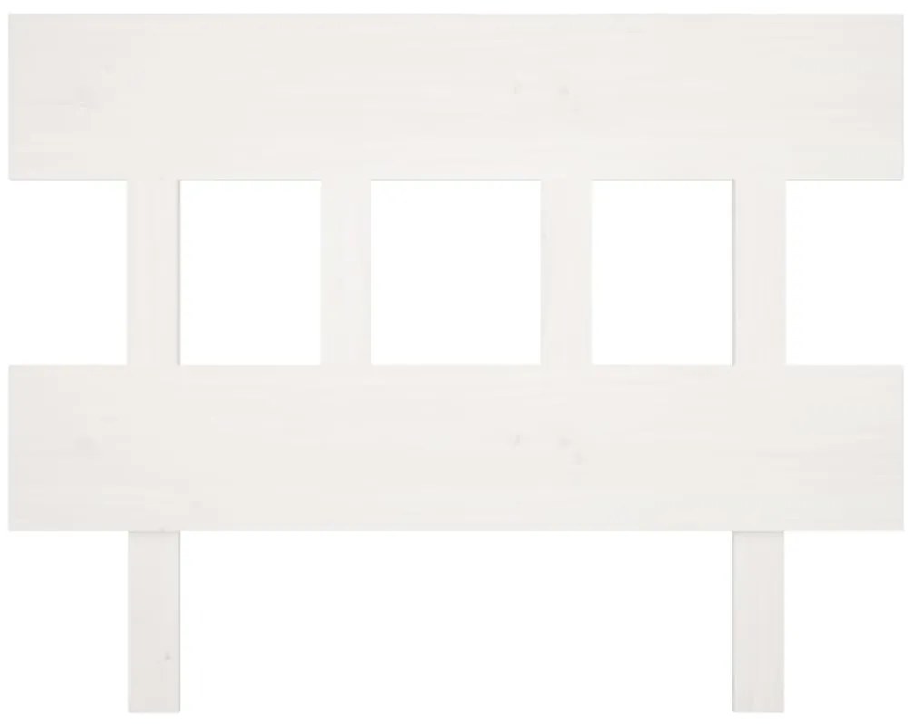 Cabeceira de cama 103,5x3x81 cm pinho maciço branco