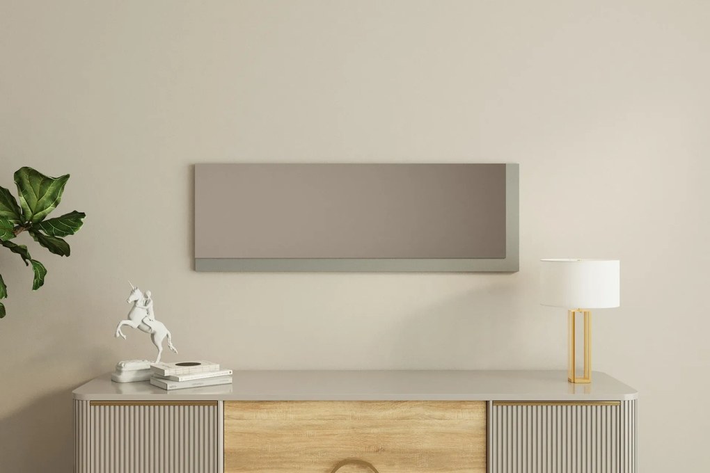 Espelho Lariya – Branco e Antracite – 40x120x2,2 cm