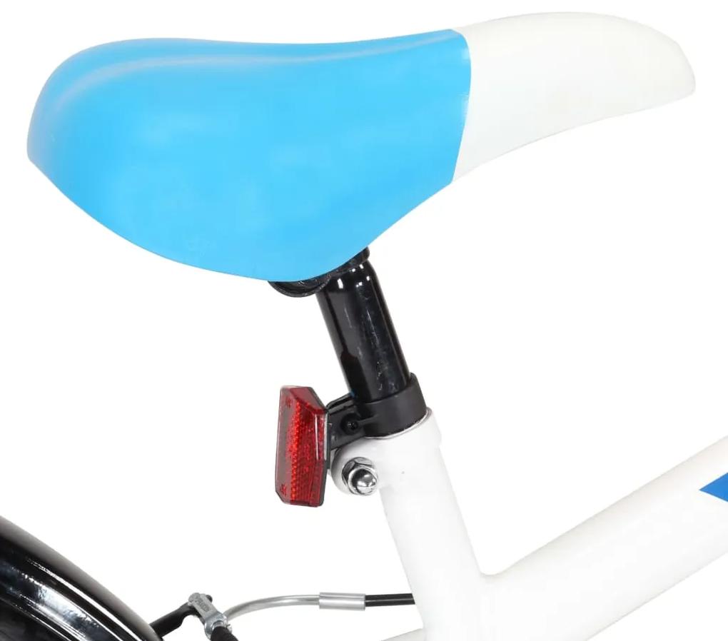Bicicleta de criança roda 24" azul e branco