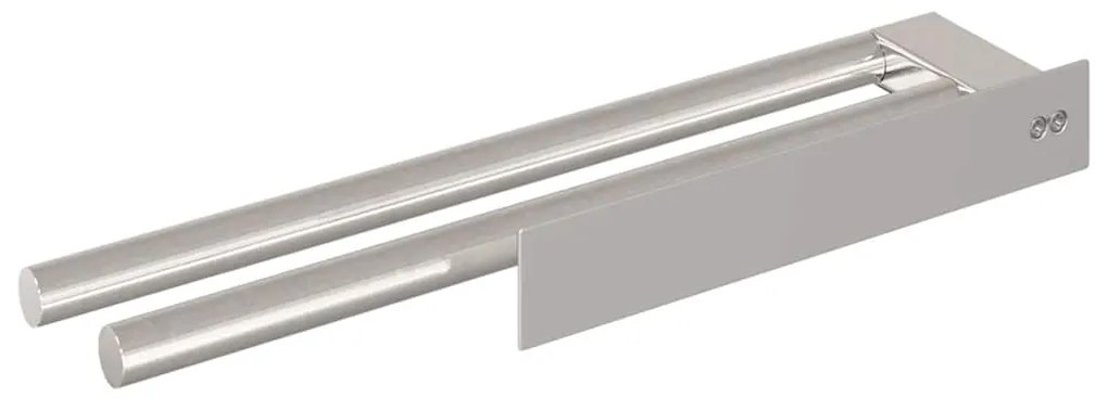 Suporte de Toalha Prateado 40 x 9 x 4 cm Aço inoxidável